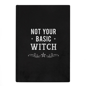 ##Black Magic Not Your Basic Witch Velvet Look Notebook