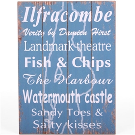 ##33X45 MDF Ilfracombe Wall Sign