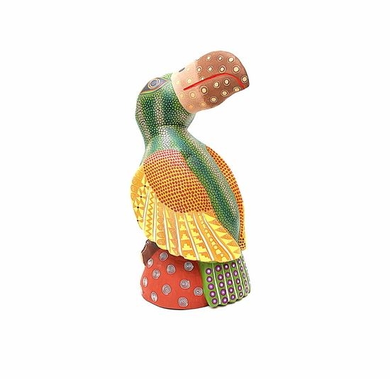 Narcisco the Toucan Genuine Oaxacan Wood Carvings