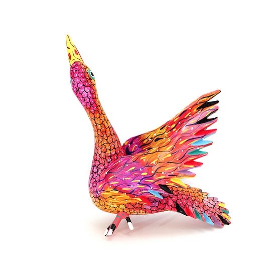 Pink Phoenix Genuine Oaxacan Alebrije