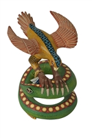 Eagle & Snake Genuine Oaxacan Wood Carving for Sale
