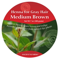 Sample Henna for Gray Hair Medium Brunette Kit