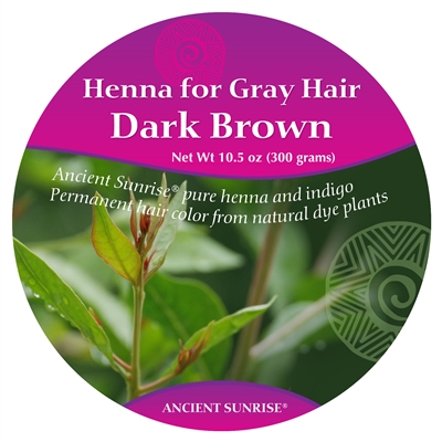 Sample Ancient Sunrise Henna for Gray hair Dark Brown Kit