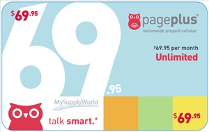 Page Plus Unlimited Talk/Text/Data, Fully Unlimited 4G LTE, Monthly Plan Refill