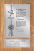 Patent Plaques Custom Wall Hanging Contemporary Patent Plaque - 8" x 12" Silver and Oak.