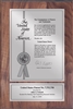 Patent Plaques Custom Wall Hanging Contemporary Patent Plaque - 8" x 12" Silver and Walnut.