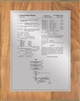 Patent Plaques Custom Wall Hanging Traditional Patent Plaque - 8" x 10" Silver and Oak.