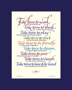 take time