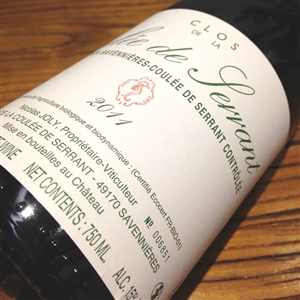 1250 NICOLAS JOLY CLOS DE LA COULEE DE SERRANT MONOPOLE 2011 750ml