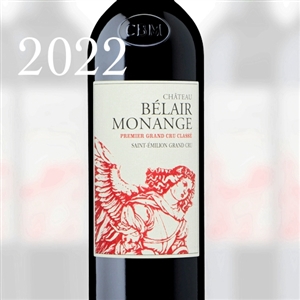 B441 CH.BELAIR MONANGE SAINT-EMILION 1ER GRAND CRU CLASSE 2022 750ml x 6 [OWC6, En Primeurs]