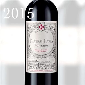 6689 CH.GAZIN POMEROL 2015 750ml x 12 [OWC12, Stock in France]