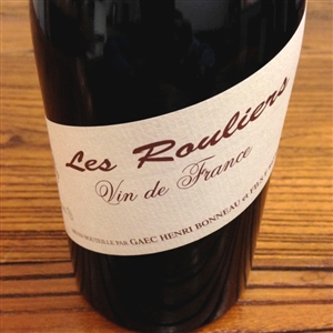 1554 HENRI BONNEAU VIN DE TABLE ROUGE LES ROULIERS L.09.08 750ml