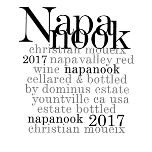 A844 NAPANOOK DOMINUS ESTATE NAPA VALLEY 2017 750ml x 6 [OWC6, Stock in France]