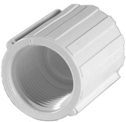 PVC Coupling 3/4" FPT x 1/2" FPT White