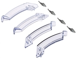 Coralife Aqualight Replacement Clear Mounting Legs, Set of Four