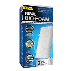 Fluval 105/106/107 Filter Replacement Bio-Foam, 2-Pack (Fluval A220)