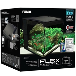 Fluval Flex Black Freshwater Aquarium Kit 9 Gallons