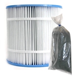 Ocean Clear Replacement Cartridge for 325 Filter & Replacement Carbon Package