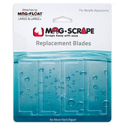 Mag-Float Replacement Lg & Lg+ Scraper Acrylic Blade 4-Pack