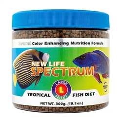 New Life Spectrum Tropical Fish Diet, Large Pellet, 3mm - 3.5mm, 300 grams