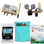 Milwaukee Instruments Aquarium MA957 CO2 Regulator, Python Airline Tubing, Ista Diffuser, Milwaukee Instruments pH Controller & Towel Package