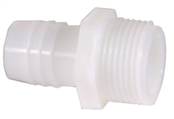 Ocean Clear Replacement Nylon Straight Adapter 3/4" MPT x 1" Hose Barb (Part # 82373)