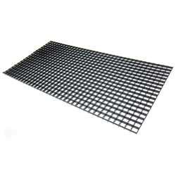 Egg Crate, Black Styrene, 23.5" x 11.5"