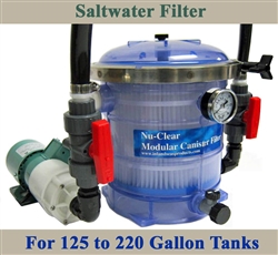 Saltwater 125 to 220 Gallon Tank Filter, Pump & Plumbing Package