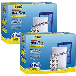 Tetra Whisper Bio-Bag Disposable Filter Cartridge, Large (24 Pack) Package