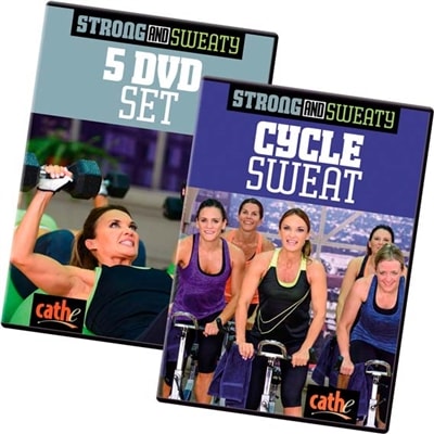 Cathe Strong & Sweaty Workout DVD Series Plus Cycle Sweat DVD