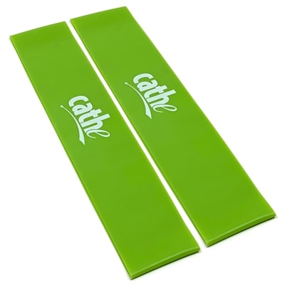 Cathe Extra-Smooth TPE Green Medium-Tension Firewalker Resistance Band Loops
