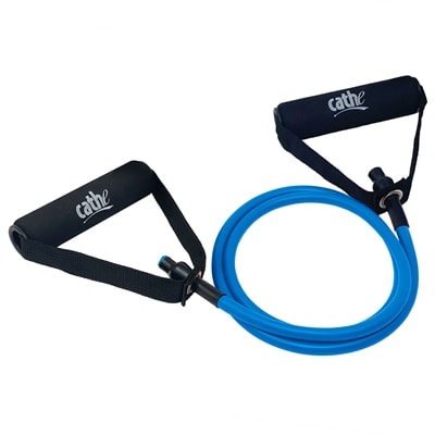 Cathe Blue Resistance Tube With Handles