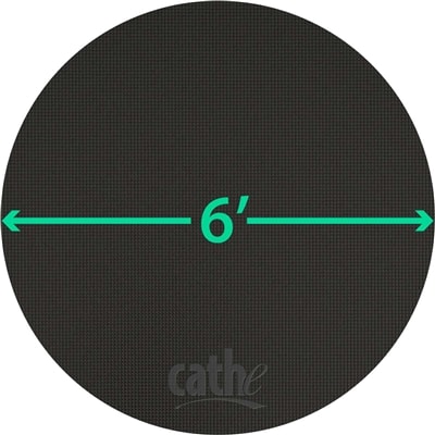 Cathe Friedrich's Premium Large Round Extra Thick 6 ft Non-Slip Yoga Mat
