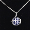 Aromatherapy Jewelry 30 Inch FRENCH SCROLL ESSENTIAL OIL NECKLACE