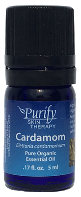 Certified Organic Premium Cardamom Essential Oil | Purify Skin Therapy