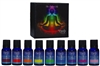 Chakra Complete Set of 9  Essential Oils, 15 ml Bottles