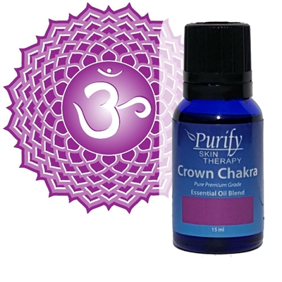 Chakra Crown Essential Oil Blend | Certified Pure Organic Essential Oil Blend | Purify Skin Therapy