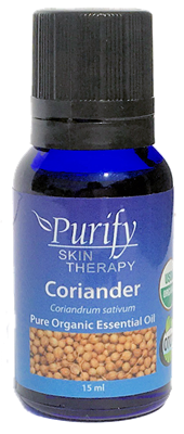 CORIANDER, 100% Pure Premium Grade, USDA Certified Organic Essential Oil by Purify Skin Therapy