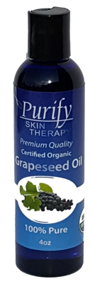 Certified Organic & Wildcrafted Premium Grapeseed Oil | USDA Certified | Purify Skin Therapy