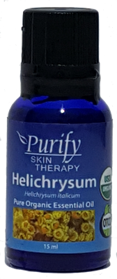 Certified Organic & Wildcrafted Premium Helichrysum Essential Oil | USDA Certified | Purify Skin Therapy