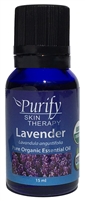Certified Organic & Wildcrafted Premium Lavender Essential Oil by Purify Skin Therapy