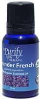 Certified Organic & Wildcrafted Premium French Lavender Essential Oil | Purify Skin Therapy