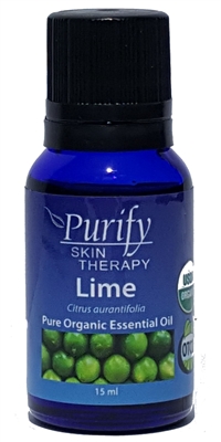 Certified Organic & Wildcrafted Premium Lime Essential Oil by Purify Skin Therapy
