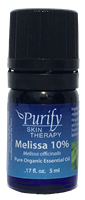 Certified Organic & Wildcrafted Premium Melissa 10% Essential Oil by Purify Skin Therapy