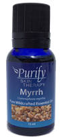 Certified Organic & Wildcrafted Premium Myrrh Essential Oil by Purify Skin Therapy