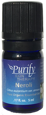 Certified Organic & Wildcrafted Premium Neroli Essential Oil by Purify Skin Therapy