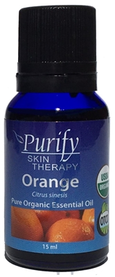 Certified Organic & Wildcrafted Premium Orange Essential Oil by Purify Skin Therapy