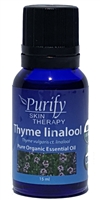 100% Pure Premium Grade, USDA Certified Organic Thyme ct. linalool Essential Oil by Purify Skin Therapy