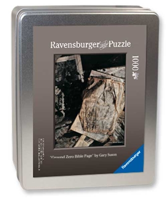 â€œThe Ground Zero Bible Pageâ€ Puzzle <br/>1000-Pieces in a Collectorâ€™s Tin<br/> Final Size: 27 in. x 20 in.<br/> Ravensburger Puzzles