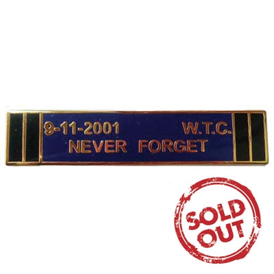 9-11-2001 WTC Never Forget Lapel Pin